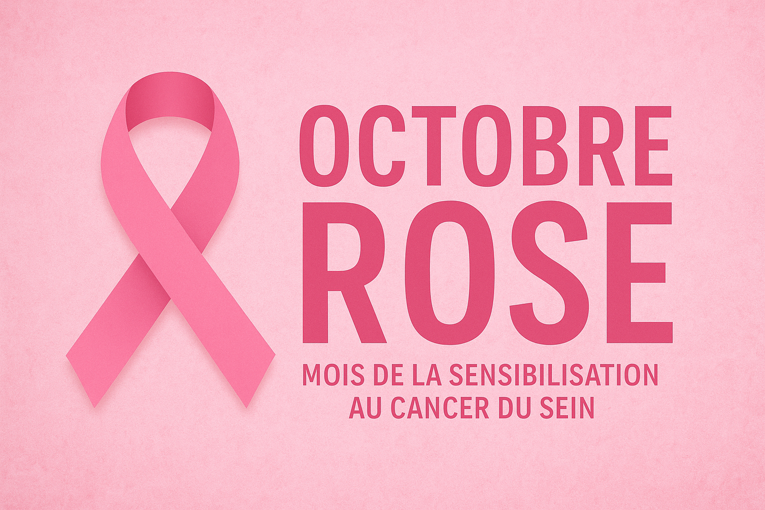 Octobre Rose - Sensibilisation au Cancer